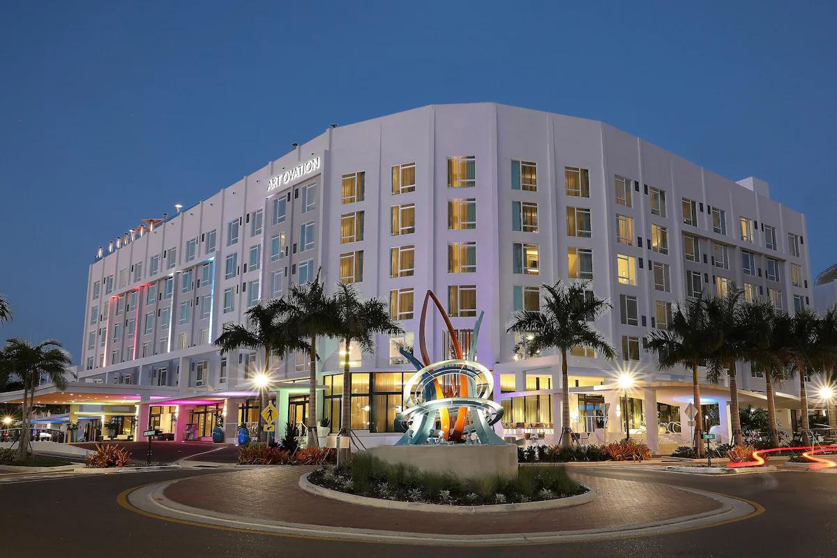 Art Ovation Hotel in downtown Sarasota