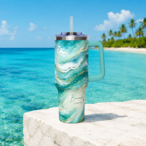 Briana’s Cabanas Ocean Wave 40 oz Tumbler | Insulated Travel Cup