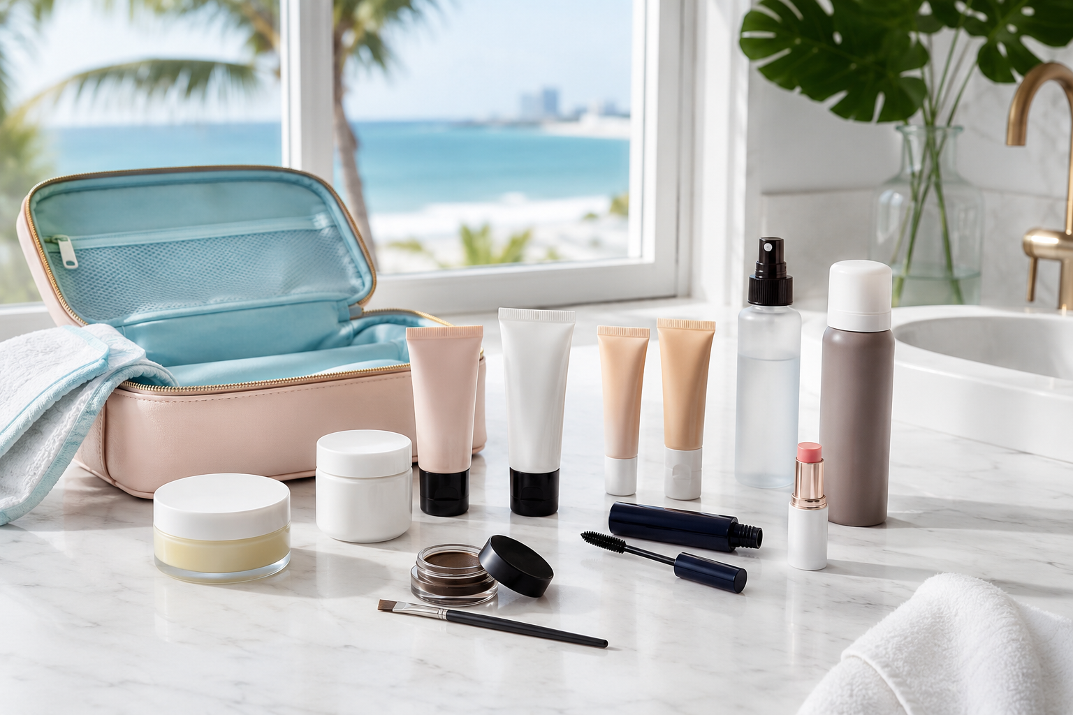 Lightweight beauty and toiletry products for humid Florida weather