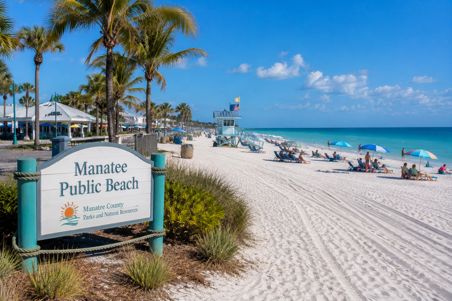 Manatee Public Beach on Anna Maria Island