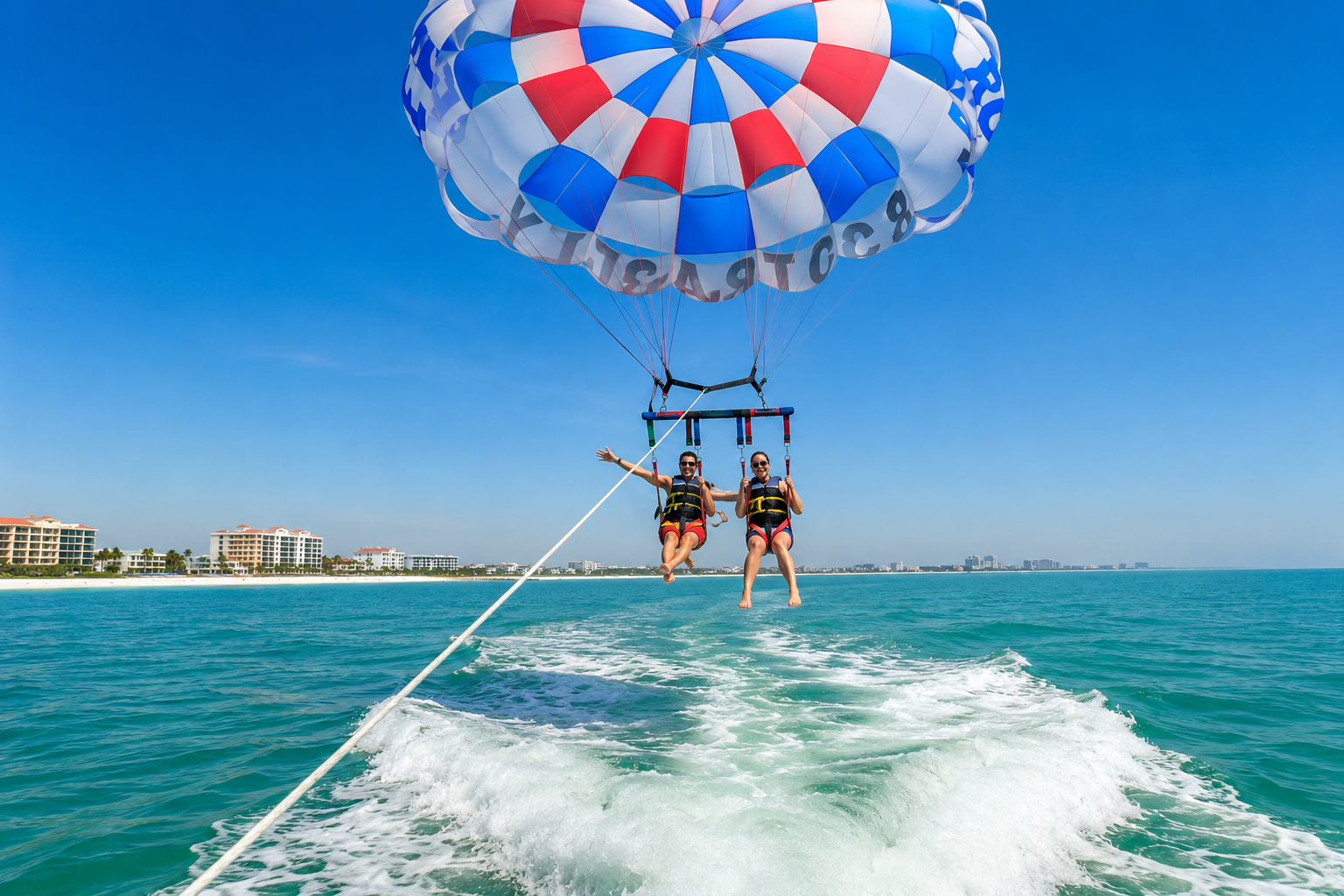 Parasailing adventure near Anna Maria Island