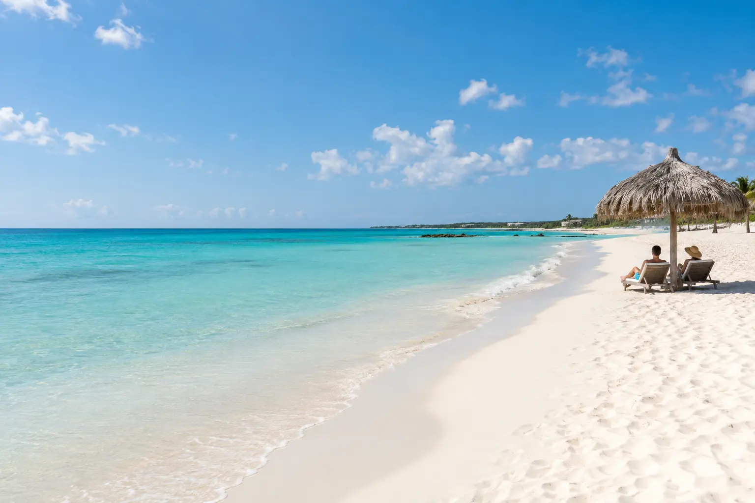 Representative quiet Aruba low-rise beach