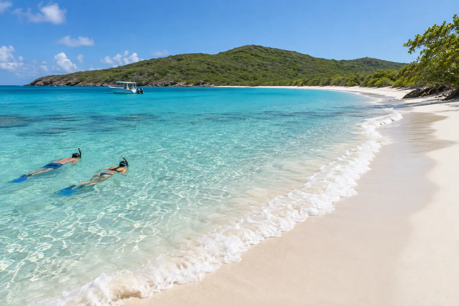 Representative snorkeling and beach day on Culebra