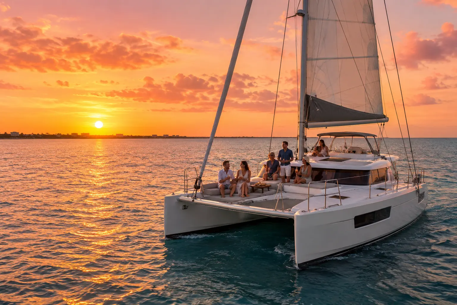 Representative Aruba sunset catamaran