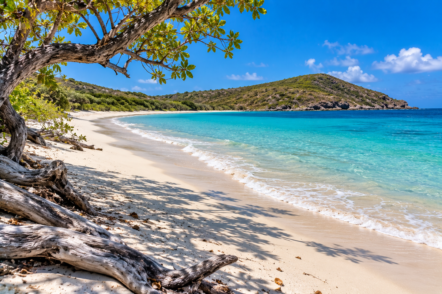 Quiet Vieques beach