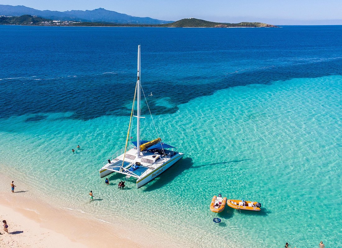 Representative catamaran at Icacos Island